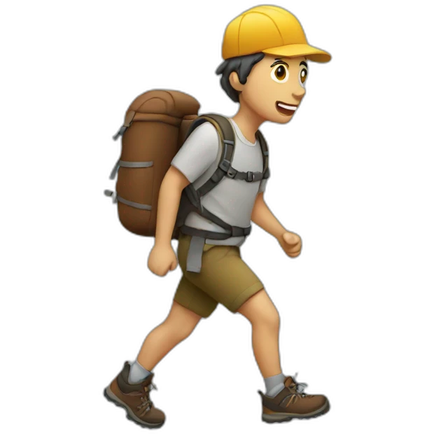 hiking emoji