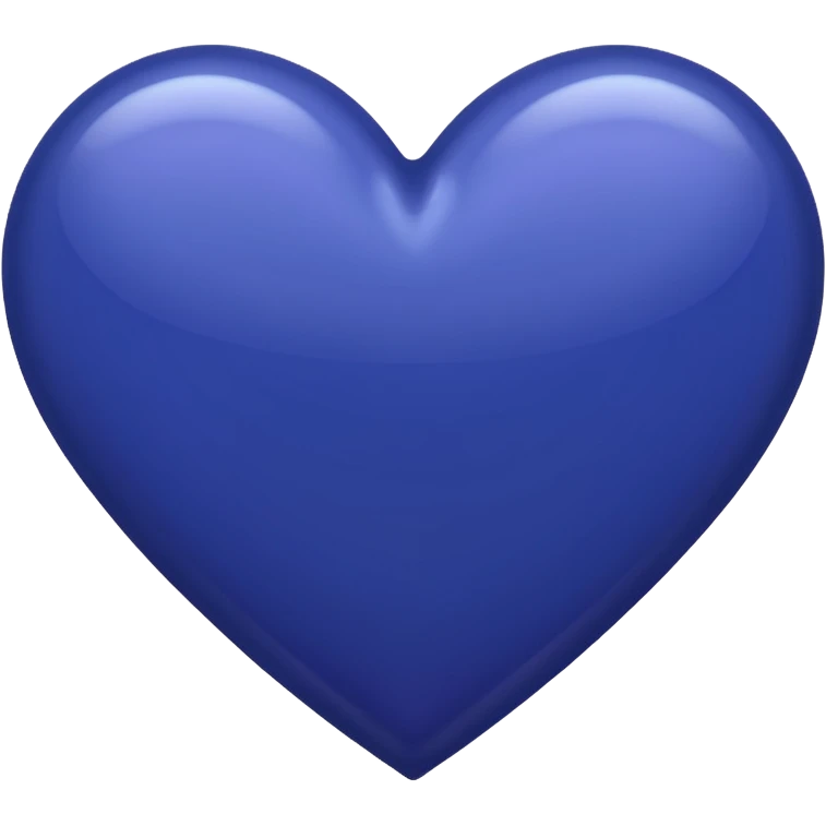 Navy blue heart almost purple emoji