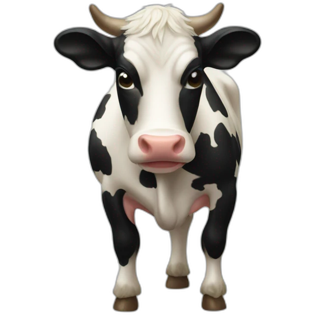grazed cow emoji