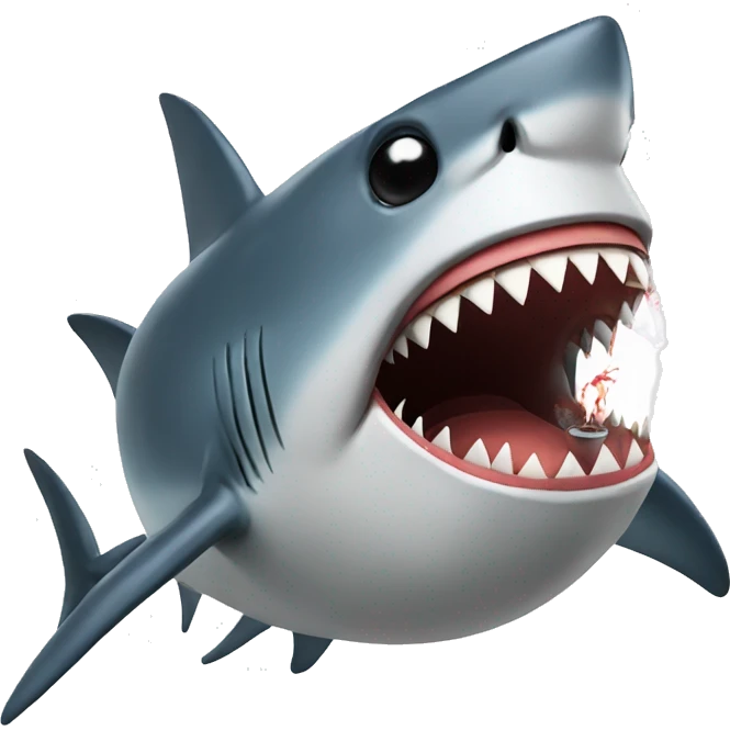 Shark smokes  emoji