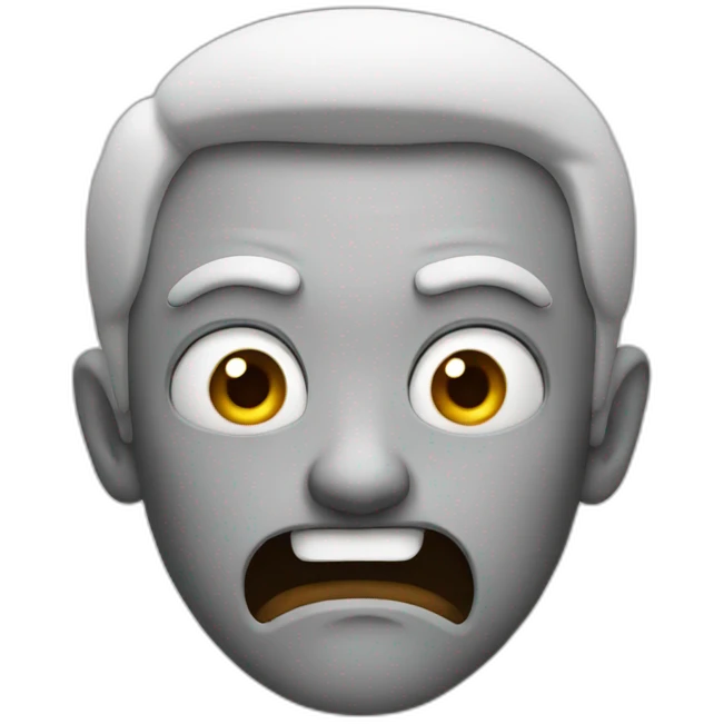 Mad face emoji