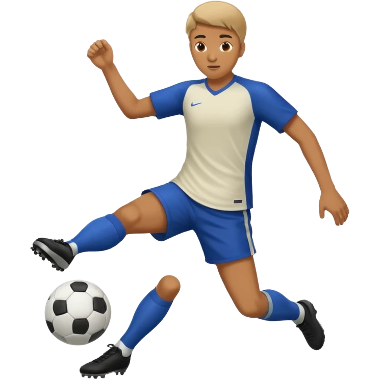 person kicking soccer ball emoji