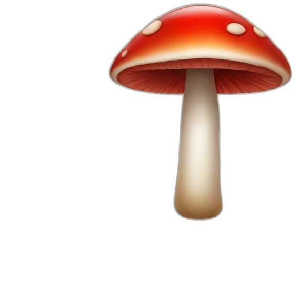Red eye emoji plus red mushroom emoji emoji