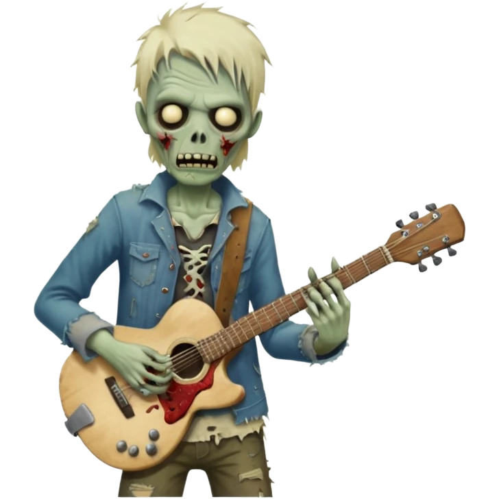 zombie guitarist emoji