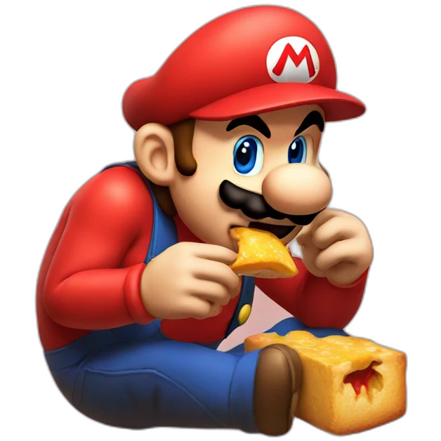 mario eating emoji emoji