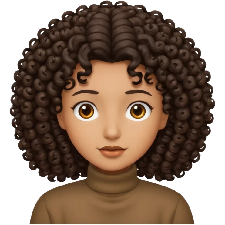 Cabelo cacheado emoji