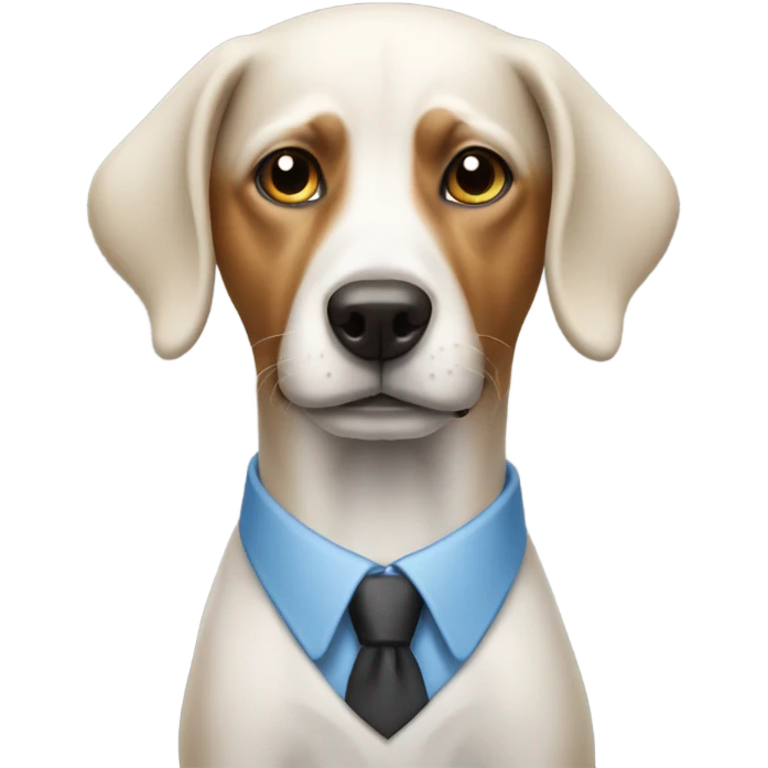 Business dog emoji