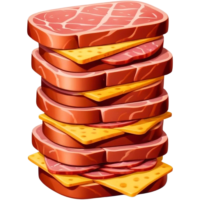 picasso abstract art SPAM MEAT charcutey painting emoji