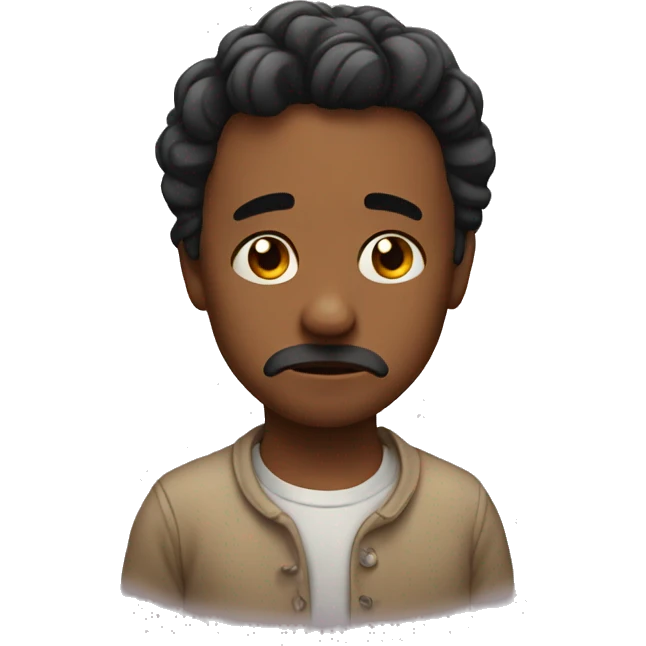 Emoji kinda sad with a few tears emoji