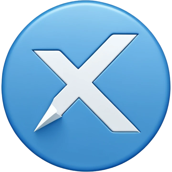 A blue circle with sharp edges outside the circle and a while tick inside emoji