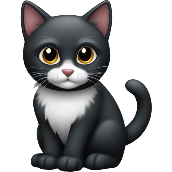 Gato Negro Estilo Invierno emoji