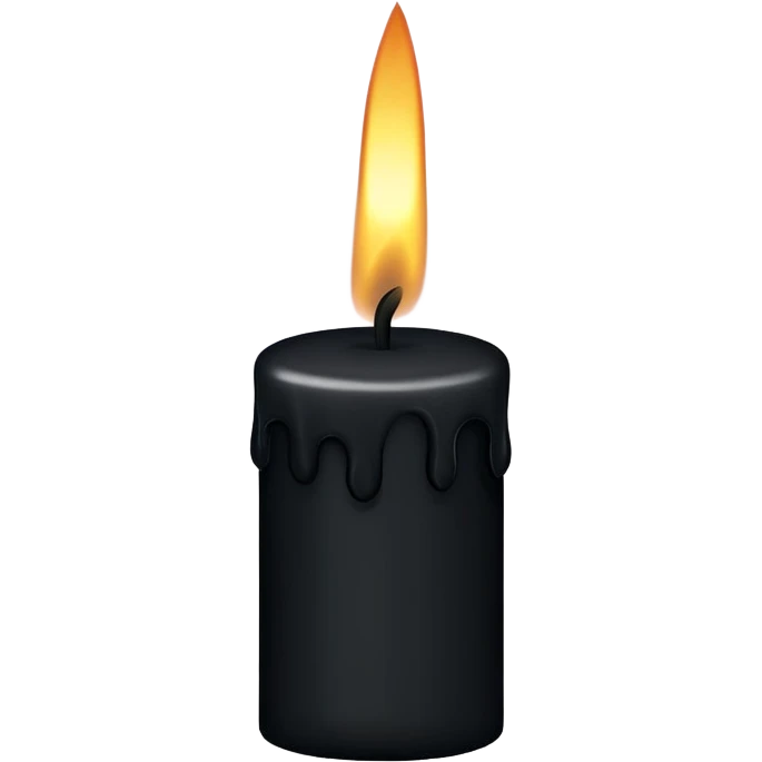 Black candle emoji