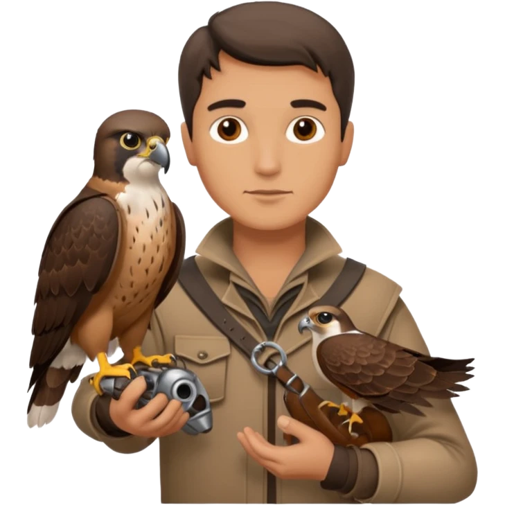 Falconer , different man emoji