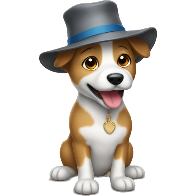 Prairy dog with a hat emoji