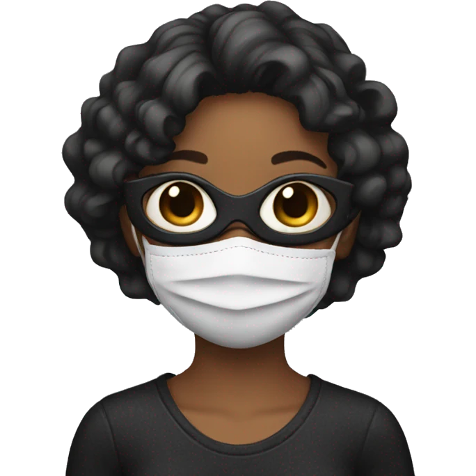 Girl with mask emoji