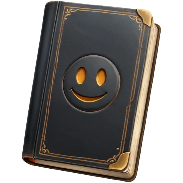 old book black emoji
