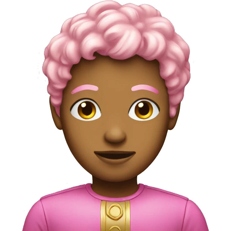 pink and gold person emoji