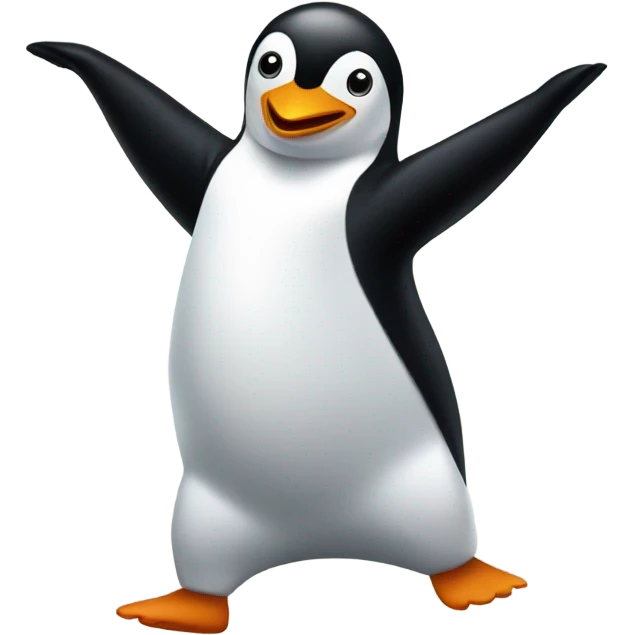 Dancing penguin emoji