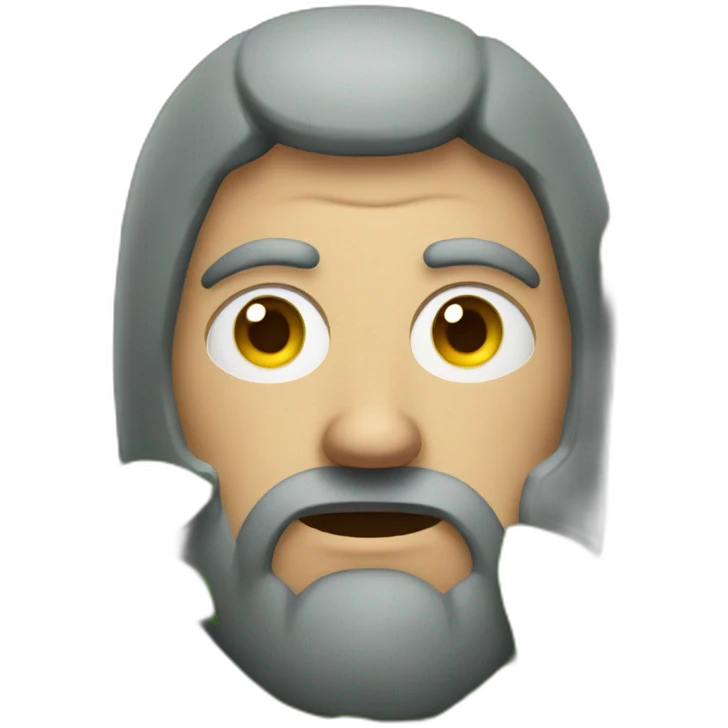 medieval serious man hidden behind bush emoji