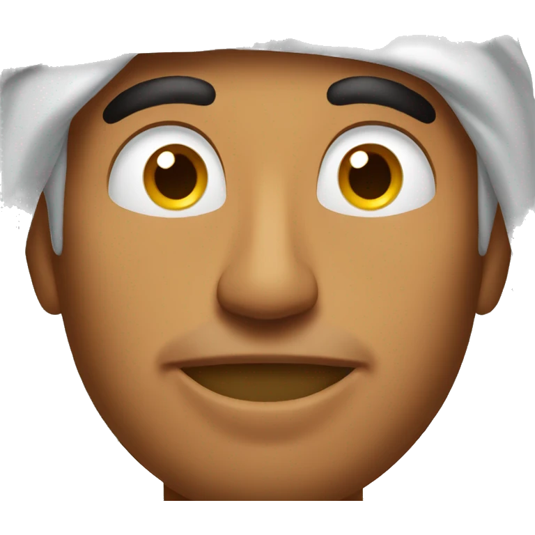 Arab man eating peanut butter emoji