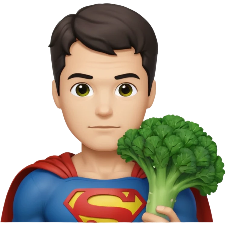 brocoli superman emoji