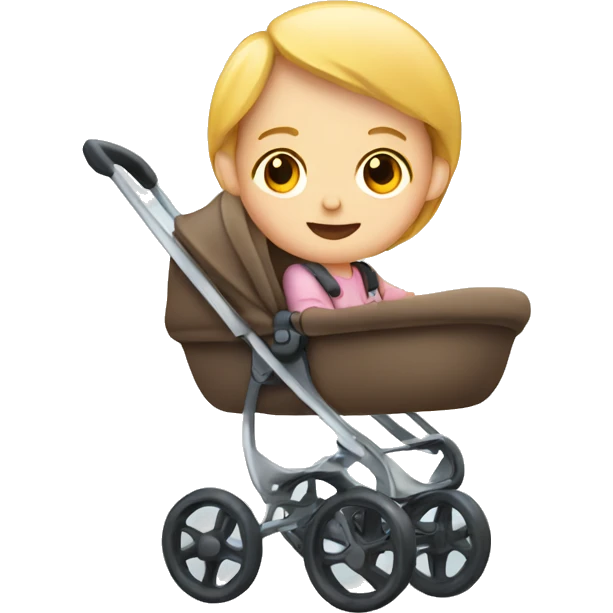 A child in a stroller emoji