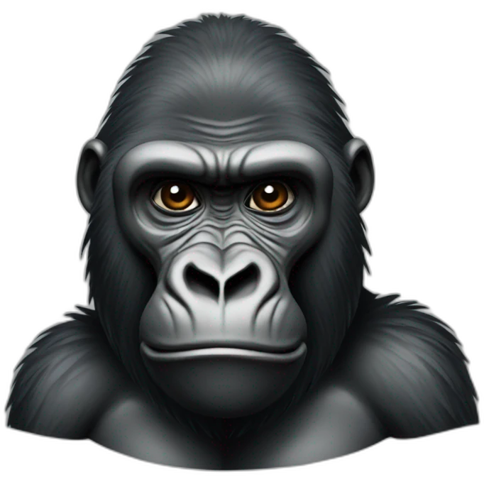 A Gorilla emoji