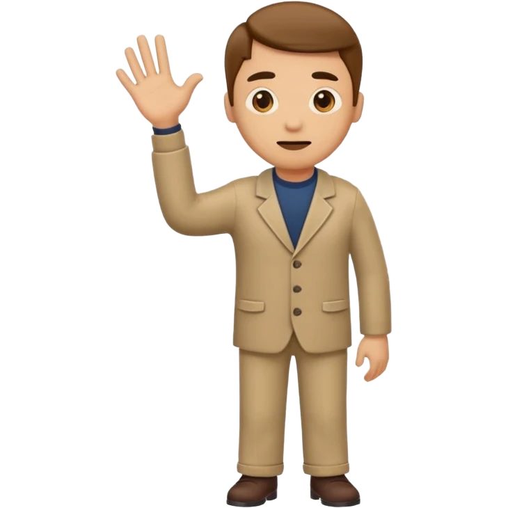 make an emoji of a man shrugging with the number 6 above his right hand and 7 above his left hand emoji