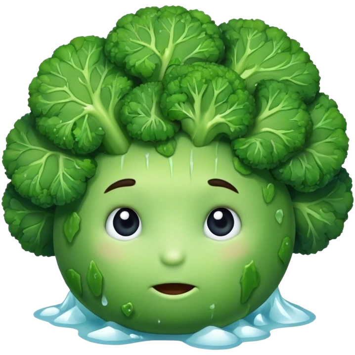 Broccoli frozen emoji