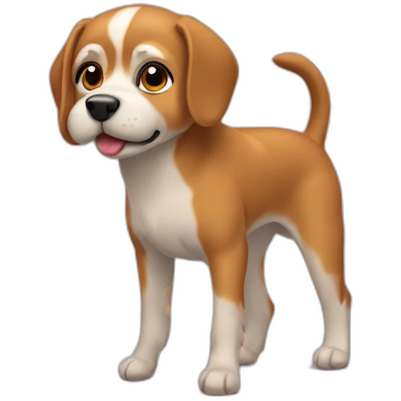 Perro en tacones emoji
