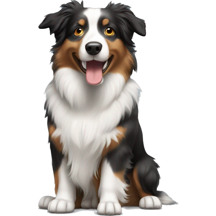 Anvil with Jumping Australian shepherd  emoji
