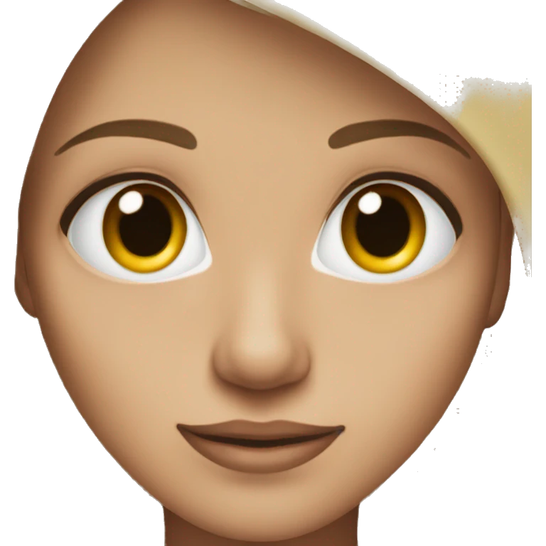 Change the eye color to dark brown emoji