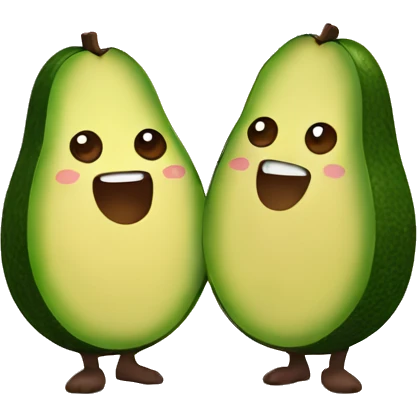 2 avocados holding hands emoji