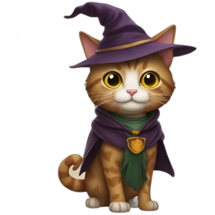 cat in a harry potter costume emoji