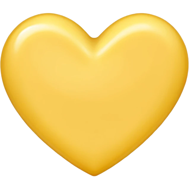 Butter yellow heart emoji