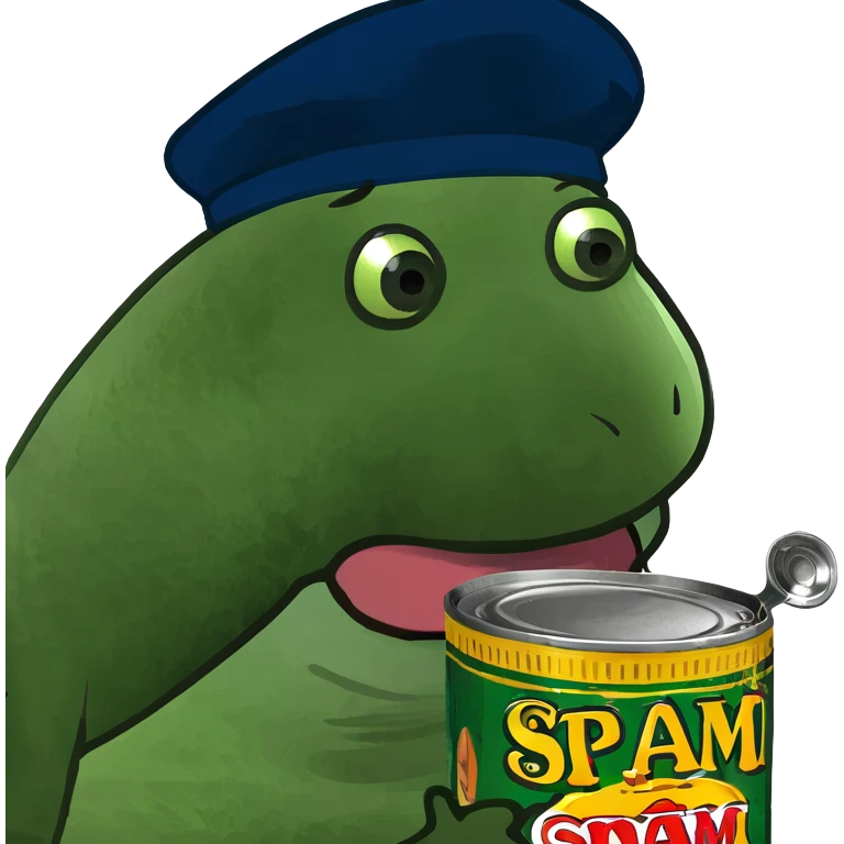 artist painting spam meat emoji