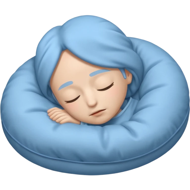 REM Sleep in the style of an iOS emoji emoji