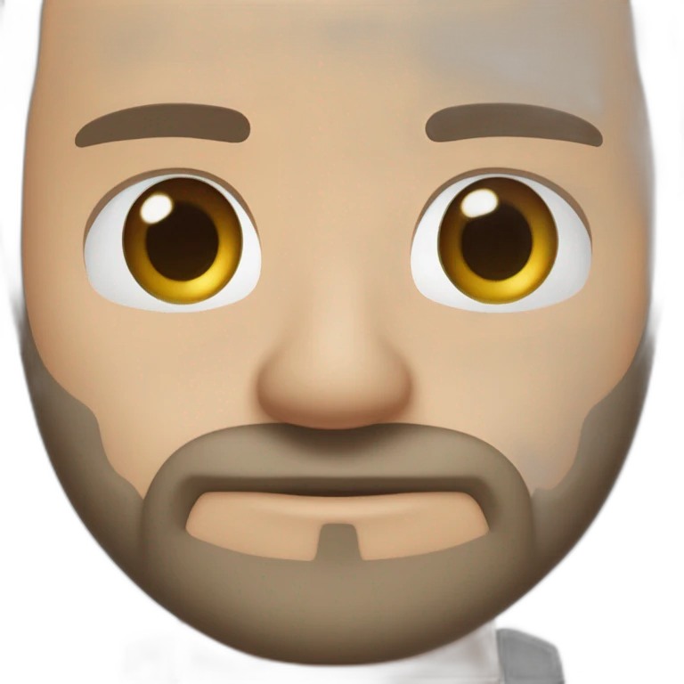 Soy caucásico, ojos almendrados, tengo la barba muy cortita blanca apenas visible y el cabello tambíen muy corto, casi calvo. Tengo un cierto parecido a Jason statham emoji