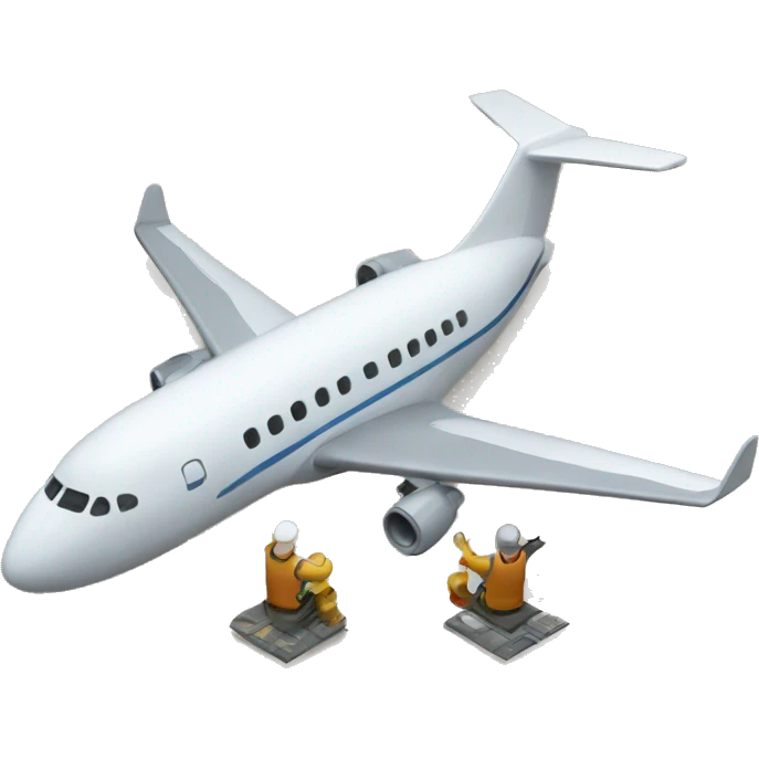 Plane and two buildin emoji