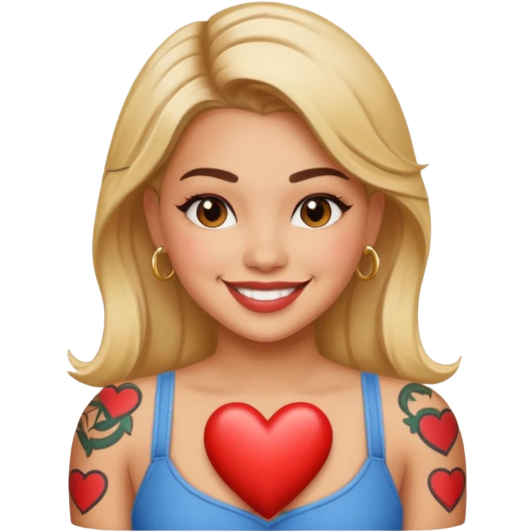 Karol G heart tattoo  emoji