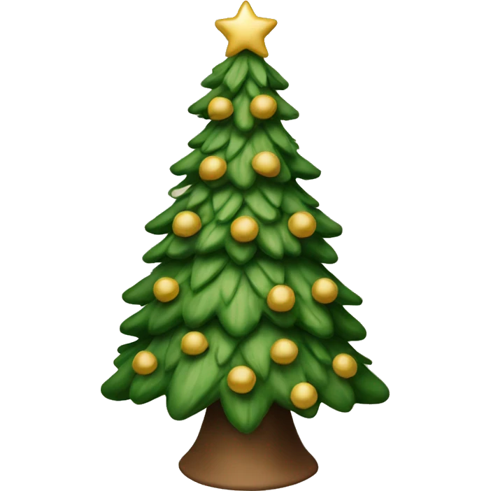 Victorian Christmas tree emoji