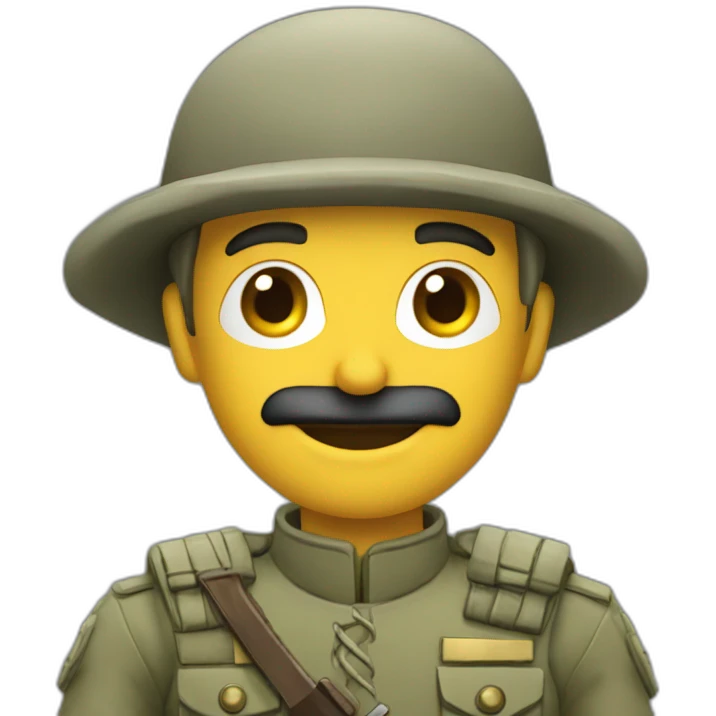 Soldado feliz emoji
