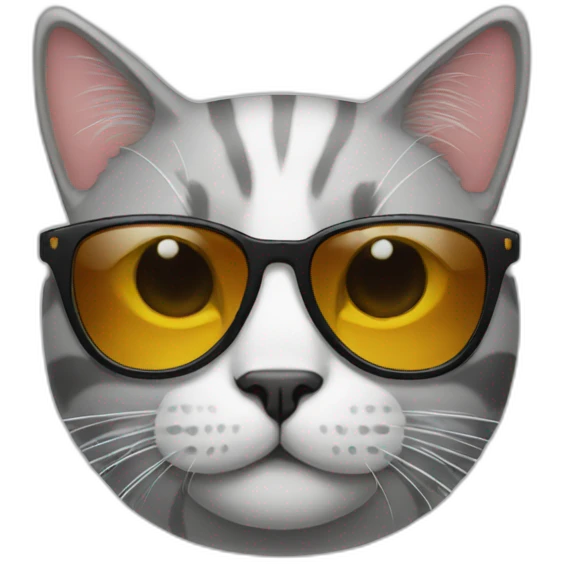 Cat with sunglasses emoji