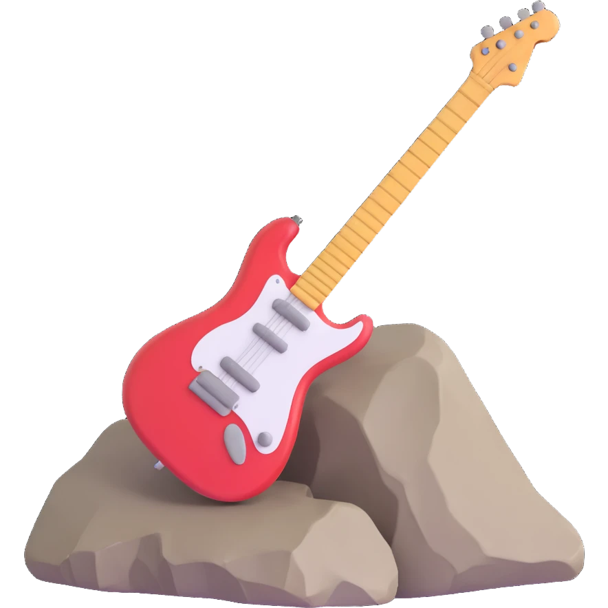a rock emoji
