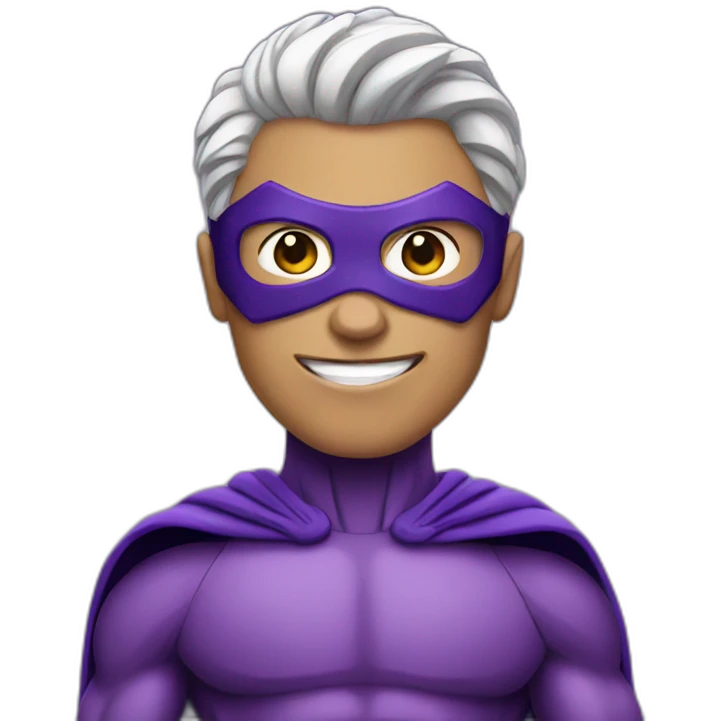 Purple superhero  emoji