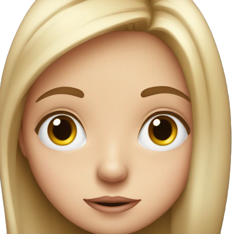 Girl blink emoji