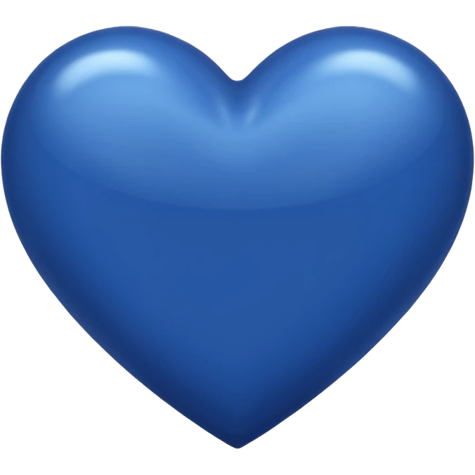 A dark blue simple heart emoji