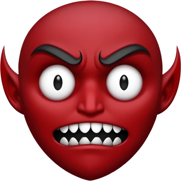 "zlý" text looking very evil emoji