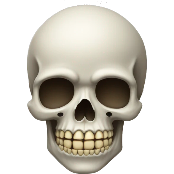 funny skull emoji