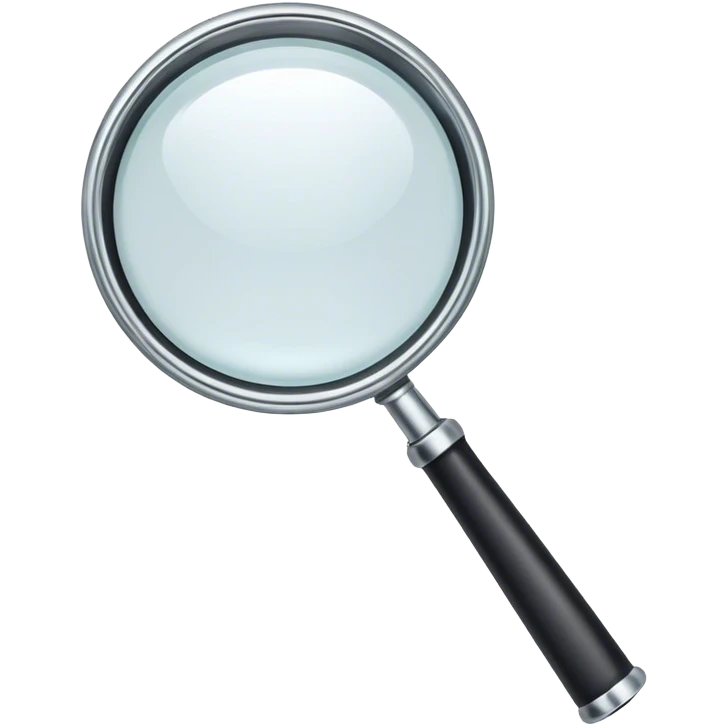 simple magnifier emoji